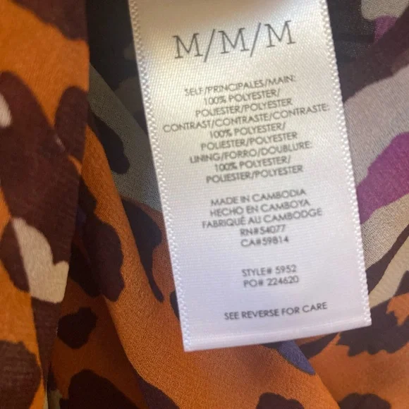 Cabi Multicolor Leopard Kimono Style Midi Dress - Picture 14 of 16